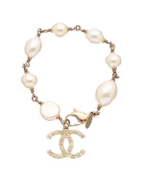 chanel bracelet white gold|authentic chanel bracelet.